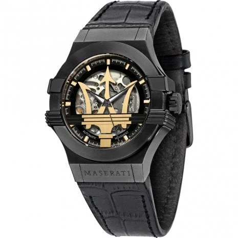 Watches with Braided Straps for a Handmade TouchMaserati Men's Black Potenza Watch R8821108036