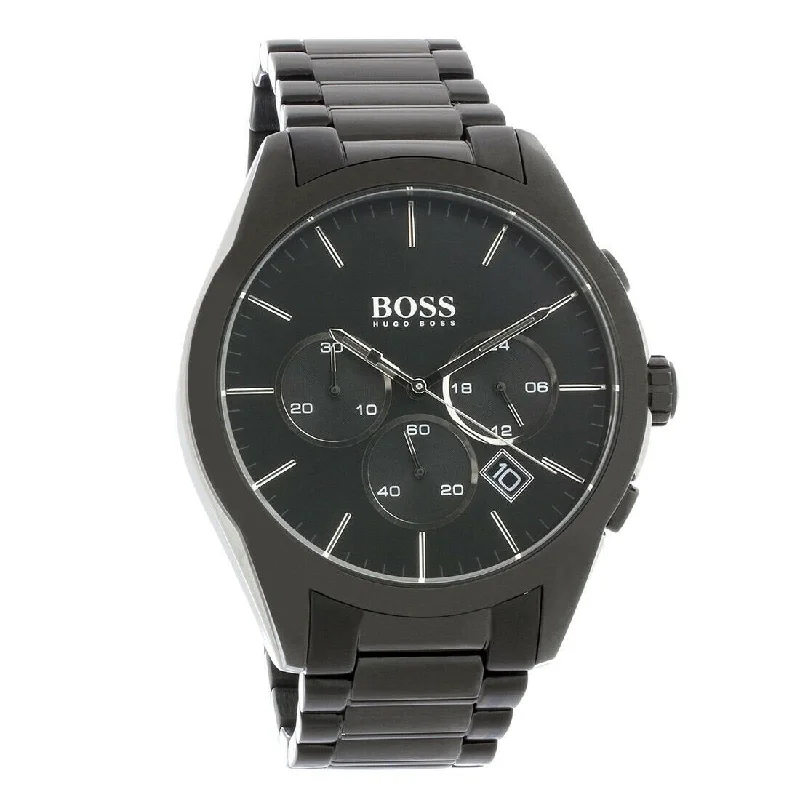 Watches with Dauphine-Style Hands for an Elegant LookHugo Boss Onyx Quartz Chronograph Black Dial Men's Watch 1513365