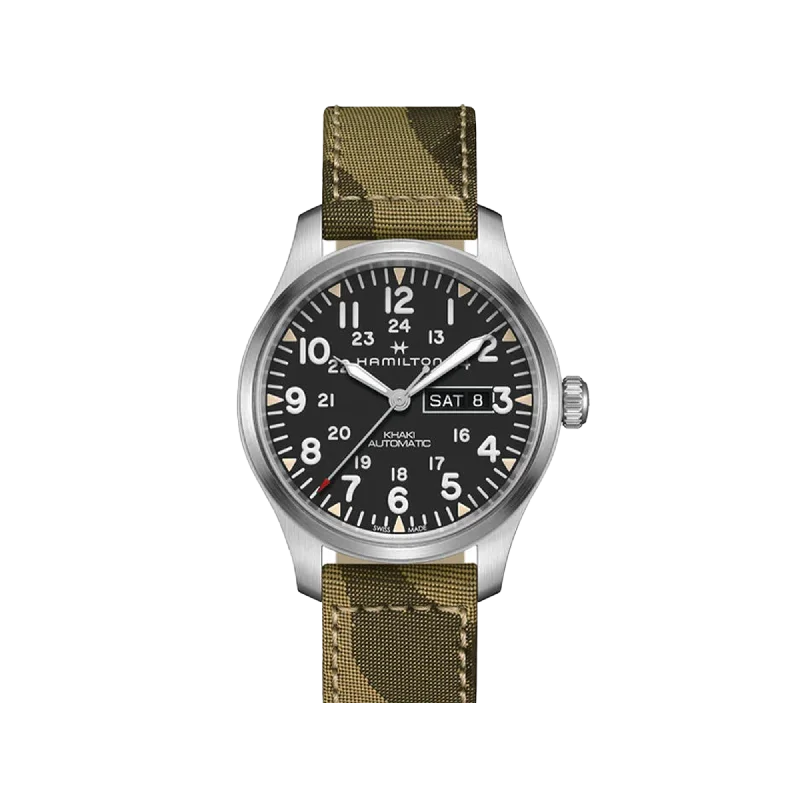 Watches with Power Reserve Indicator (for mechanical)Hamilton Khaki Field Day Date Auto