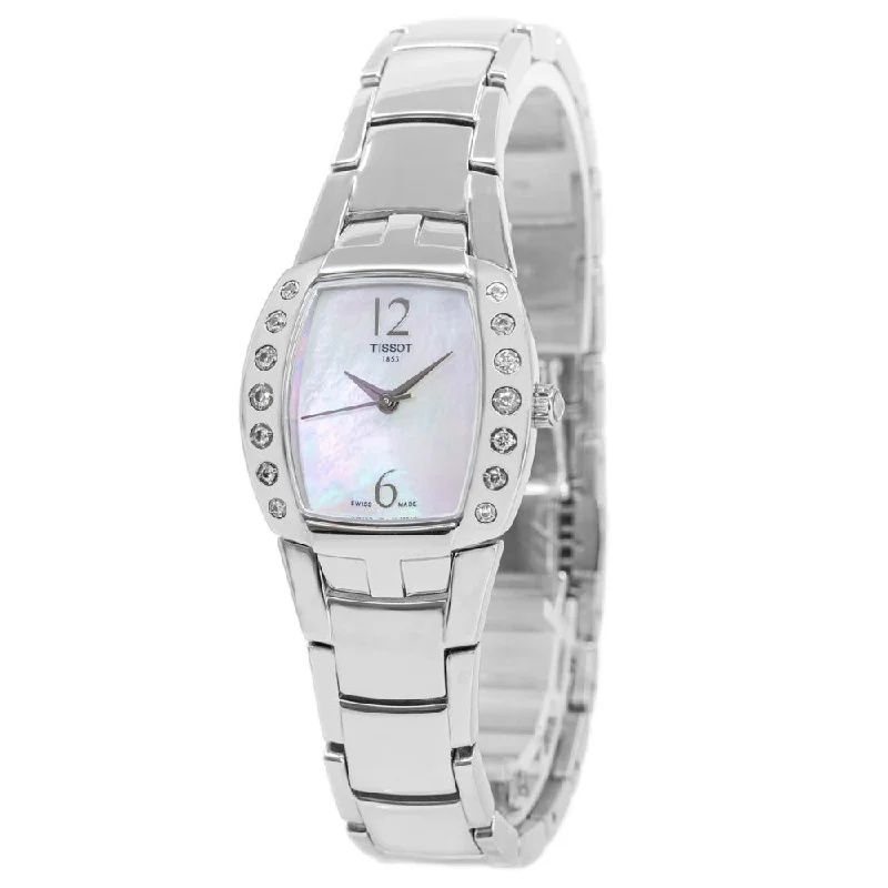 Stainless Steel Mesh Strap Watches for a Sleek LookTissot Ladies T053.310.61.112.00 T-Lady MoP Dial Quartz