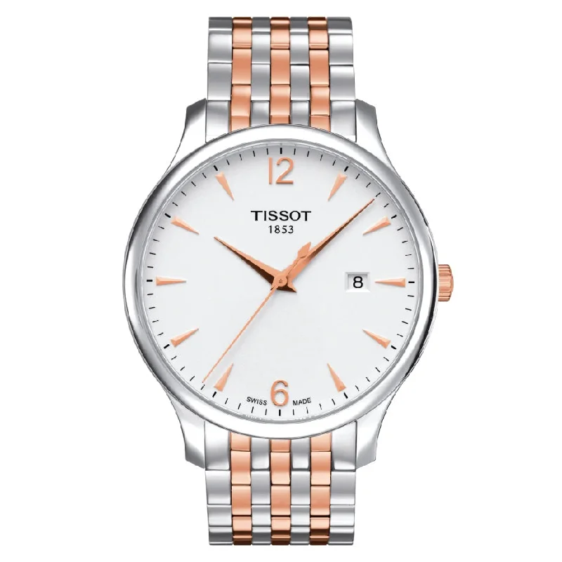 Watches with Rose Gold Plated Cases for a Feminine TouchTISSOT TRADITION T0636102203701