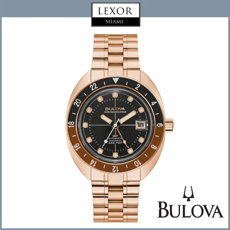 Watches with Engraved Dials for PersonalizationBulova 97B215 Oceanographer GMT Watch