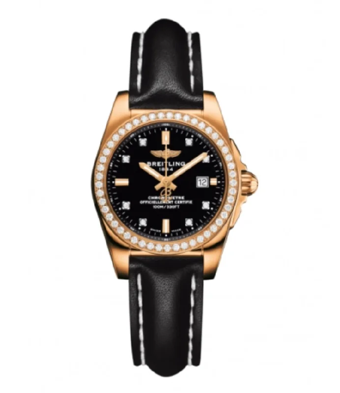 Watches with Stainless Steel PVD Coating for Scratch ResistanceBreitling Galactic 29 Rose Gold / Diamond