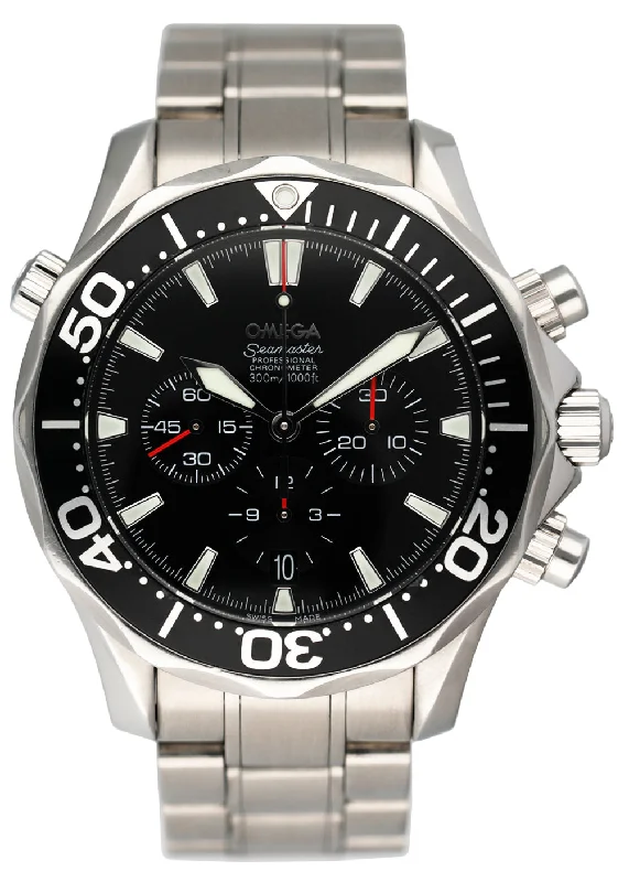 Designer Brand Watches with Unique Dial PatternsOmega Seamaster 2594.52.00 Chrono Diver Mens Watch