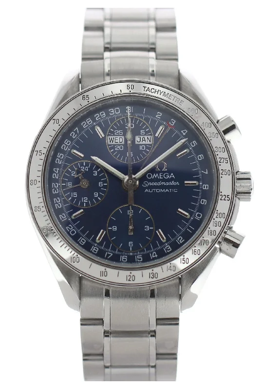 Adjustable Strap Watches for Perfect FitOmega Speedmaster Triple Date Chronograph 3523.80 W/ Box And Papers