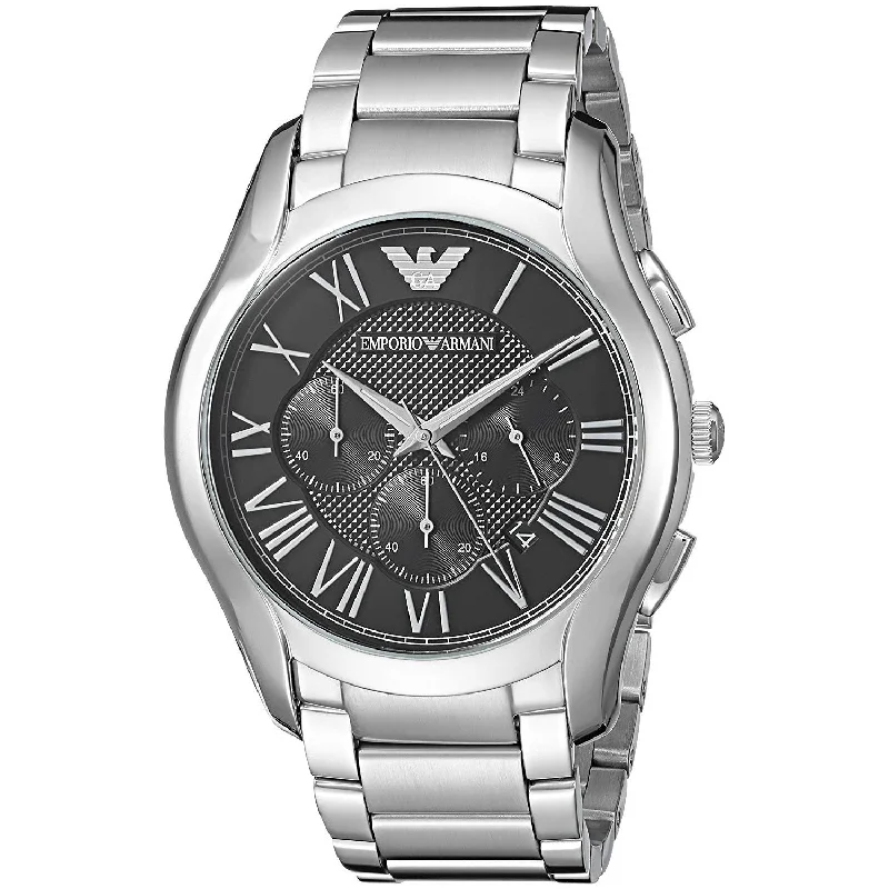 Watches with Glossy Finish Cases for a Shiny AppealEmporio Armani Dress Quartz Chronograph Black Dial Men's Watch AR11083