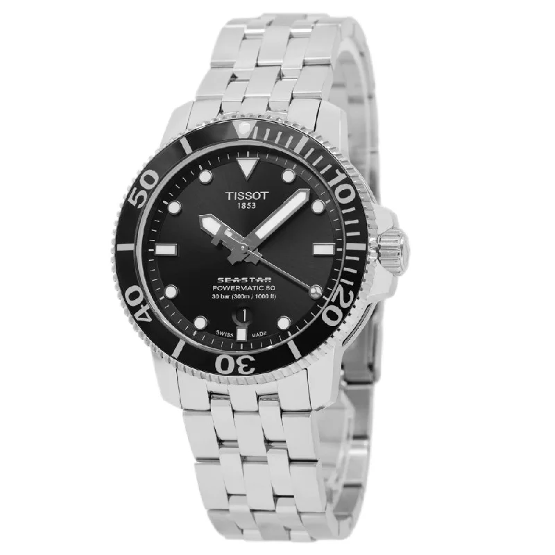 Dressy Watches for Evening EventsTissot Men's T120.407.11.051.00 Seaster Black Dial Watch