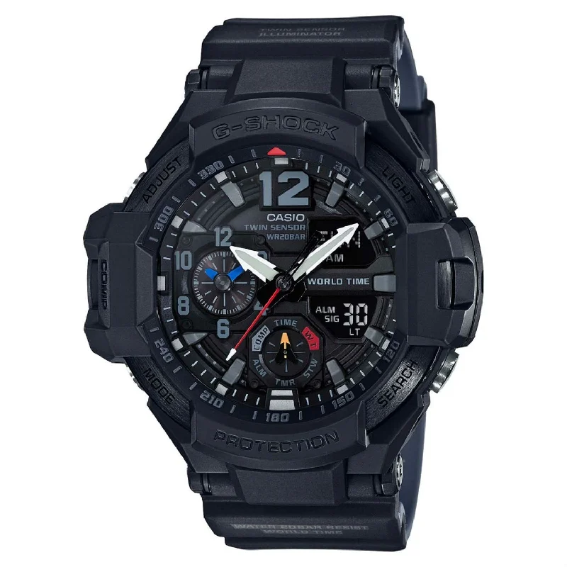 Casual Watches for Weekend OutingsCasio Men's GA1100-1A1 G-Shock Black Resin Watch