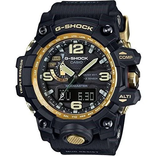 Watches with Gold Plated Cases for a Luxurious LookCasio Men's GWG1000-1AJF G-Shock Chronograph Black Rubber Watch