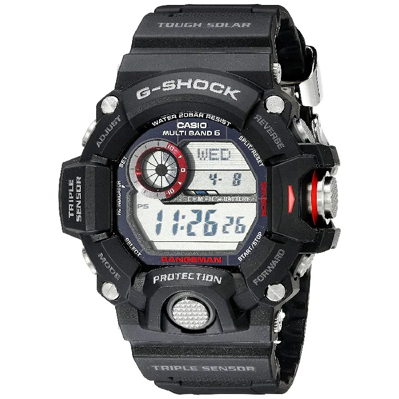 Watches with Luminous Markers for Night VisibilityCasio Men's GW9400-1 G-Shock Digital Black Resin Watch