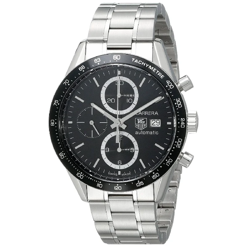 Watches with Skeletonized Hands for a Modern TwistTag Heuer Men's CV2010.BA0786 Carrera Chronograph Stainless Steel Watch