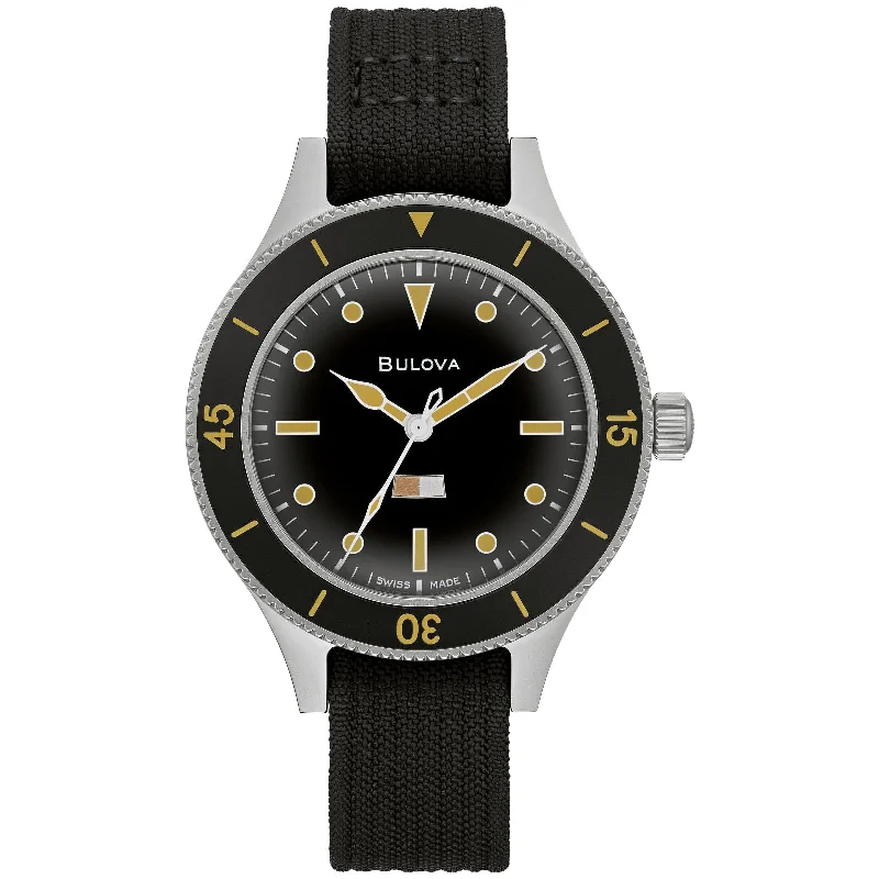 Watches with Rubber Straps for Comfort and DurabilityBulova Limited Edition Mil Ships Archive Collection 98A265