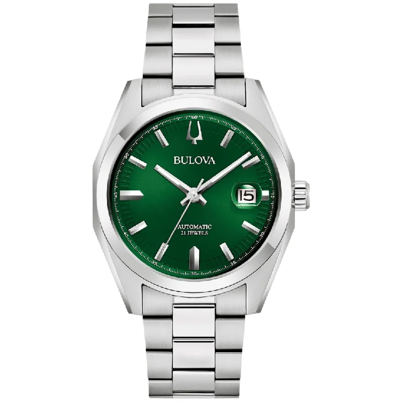 Limited Edition Watches for Exclusive CollectorsBulova Surveyor Automatic Watch with Green Dial