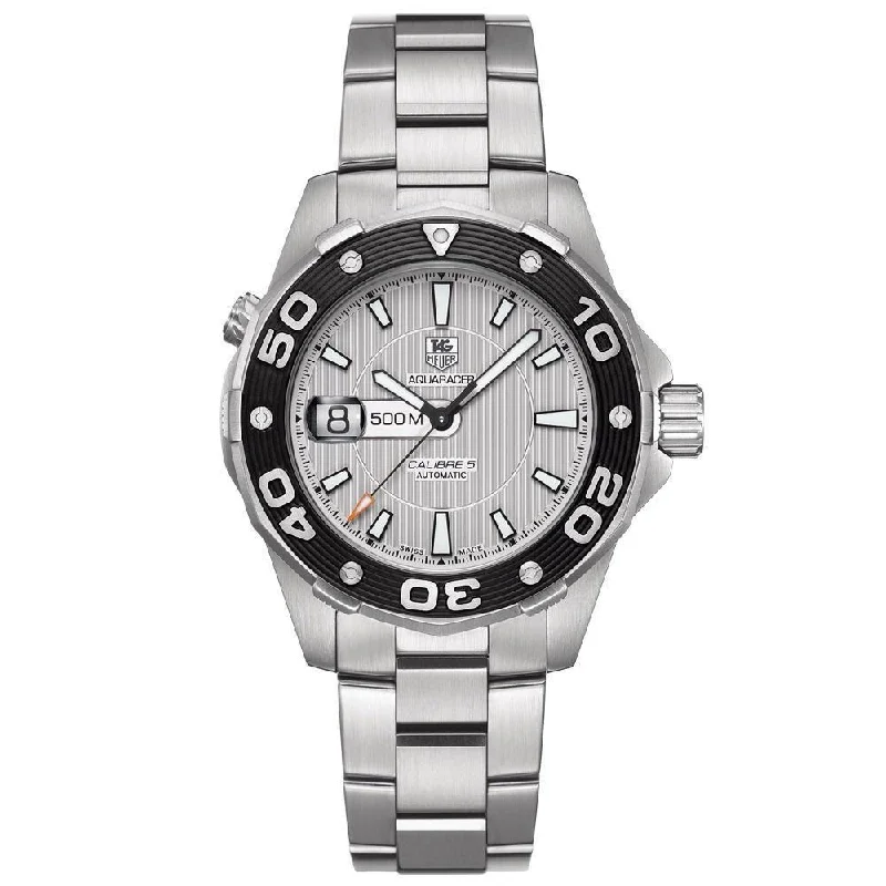 Adjustable Strap Watches for Perfect FitTag Heuer Men's WAJ2111.BA0870 Aquaracer Automatic Stainless Steel Watch