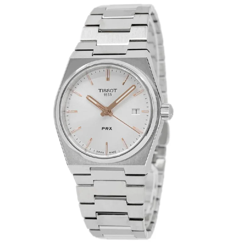 Hybrid Smartwatches with Traditional Watch AestheticsTissot Ladies T137.210.11.031.00 PRX 35mm Silver Dial Watch