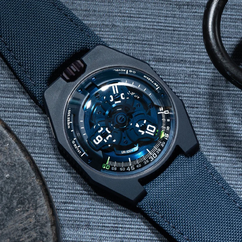 Watches with Backlight for Low-Light ConditionsUrwerk UR-100 'Blue Planet'