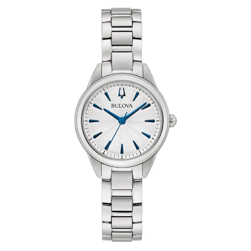 Watches with Braided Straps for a Handmade TouchBulova Classic Silver Steel Women's Watch - 96L285