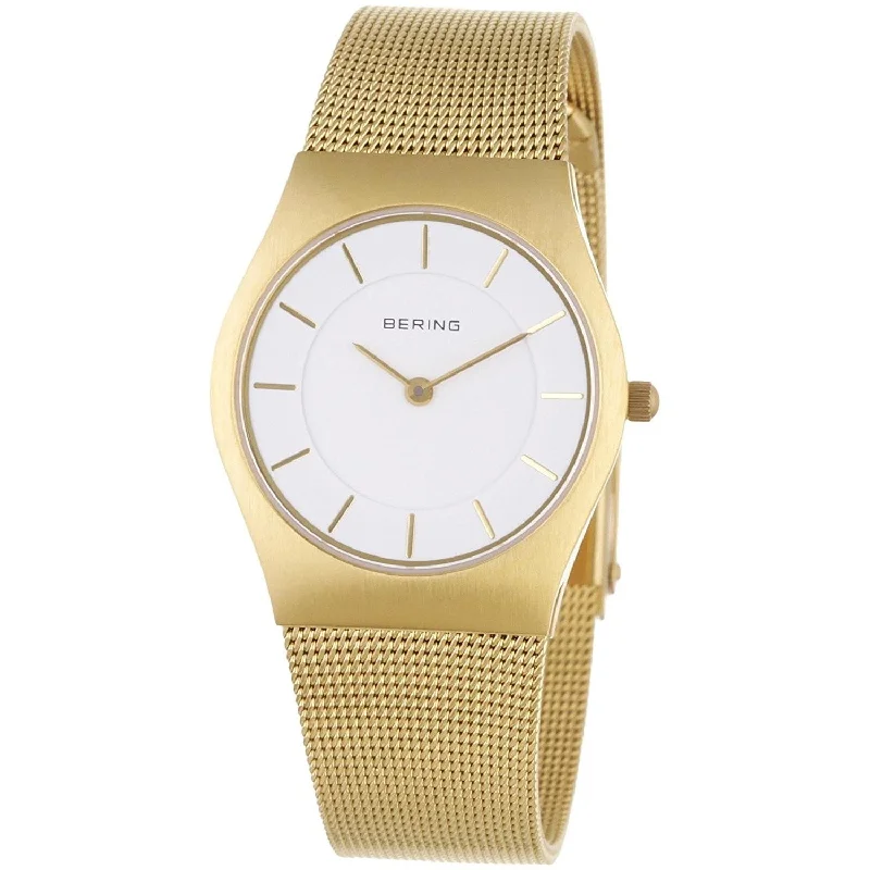 Watches with Rubber Straps for Comfort and DurabilityBering Women's 11930-334 Classic Gold-Tone Stainless Steel Watch