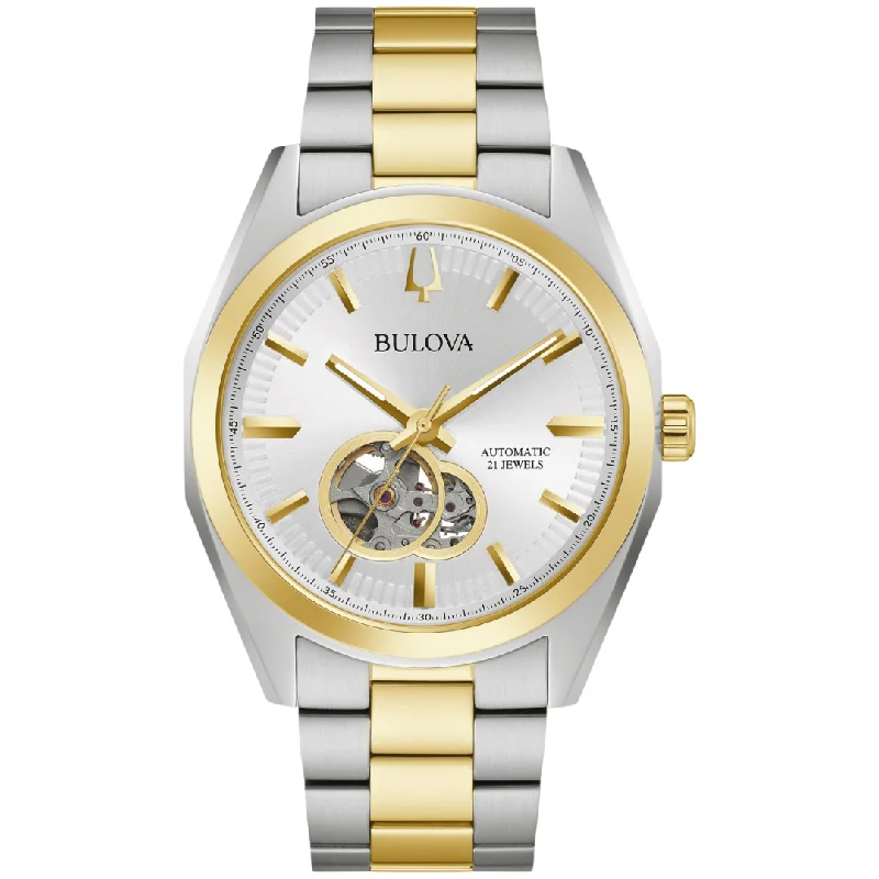 Men’s Dress Watches with Slim ProfilesBulova Surveyor Two Tone Watch