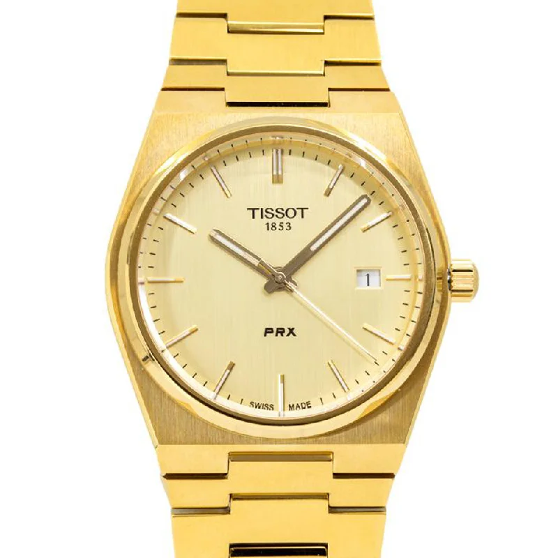 Watches with Two-Tone Cases for a Stylish AppearanceTissot Men's T137.410.33.021.00 PRX Gold PVD Watch