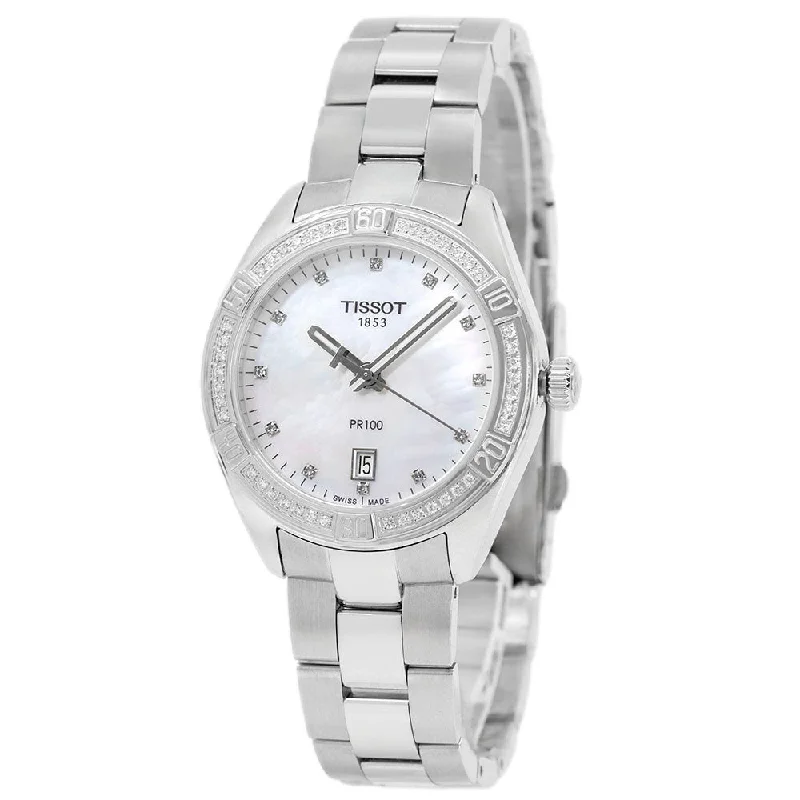 Minimalist Analog Watches for Everyday WearTissot Women's T101.910.11.116.00 PR 100 Sport Chic Quartz