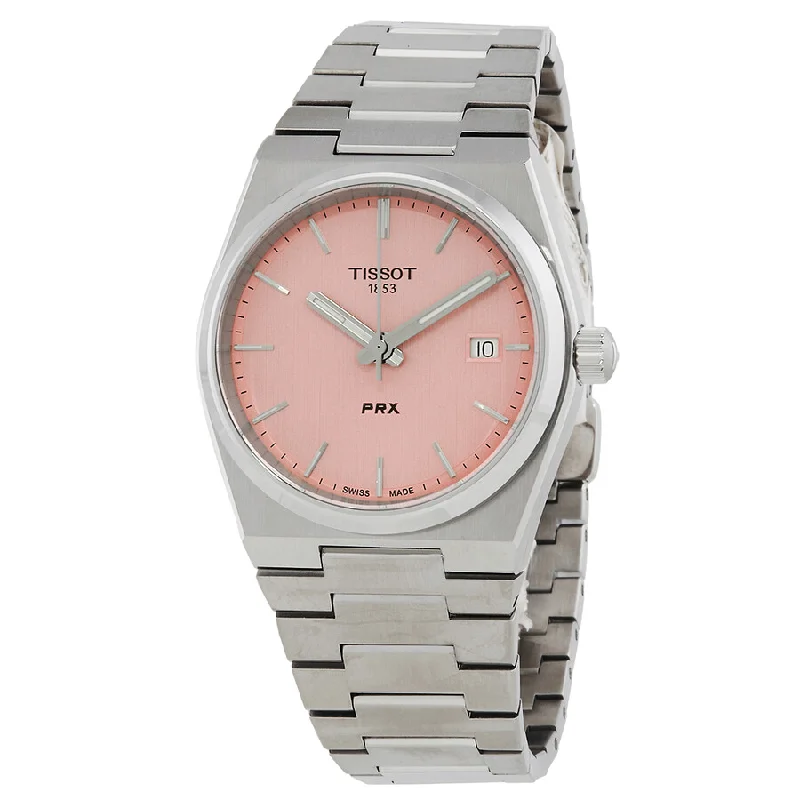 Luxury Brand Automatic Watches for MenTissot Unisex T137.210.11.331.00 PRX Pink Dial 35mm