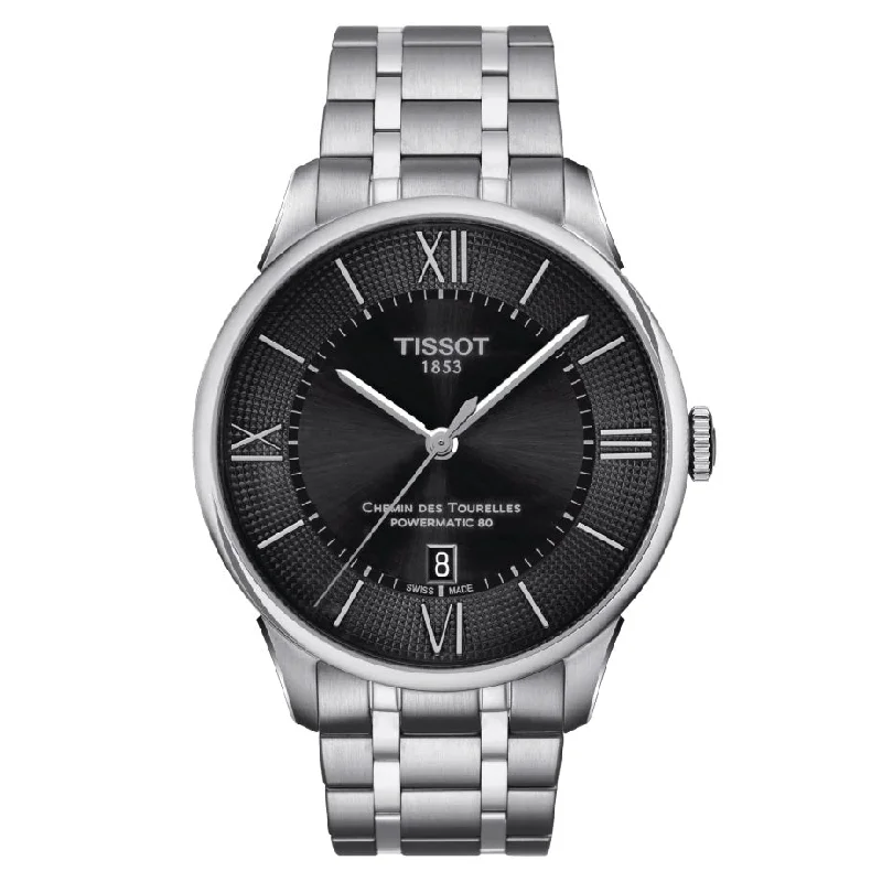 Watches with Baton-Style Hands for a Classic LookTISSOT CHEMIN DES TOURELLES POWERMATIC 80 T0994071105800