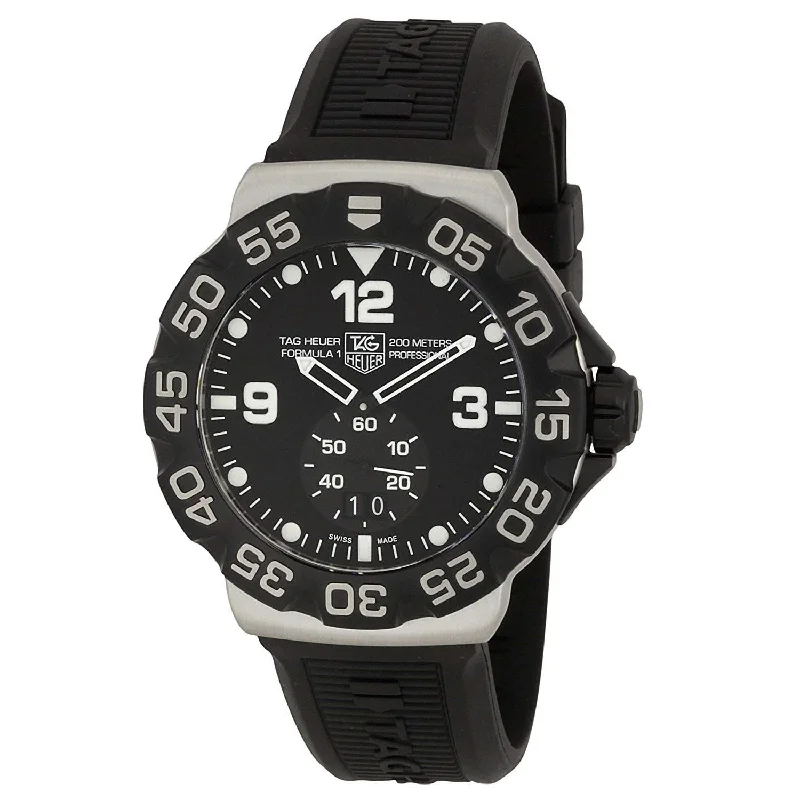 Casual Watches for Weekend OutingsTag Heuer Men's WAH1010.BT0717 Formula 1 Black Rubber Watch