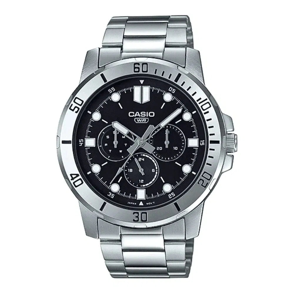 Titanium Cased Watches for Lightweight ComfortCasio MTP-VD300D-1E Silver Stainless Watch