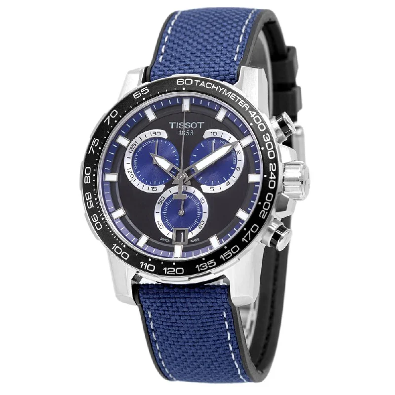 Watches with Rose Gold Plated Cases for a Feminine TouchTissot T125.617.17.051.03 Suprersport Chrono Blue Watch