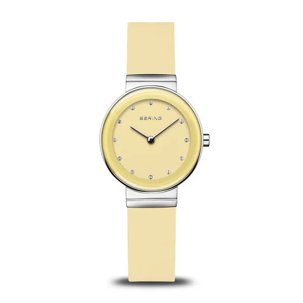 Watches with Silicone Straps for a Soft FeelBering Women's Classic Yellow Watch