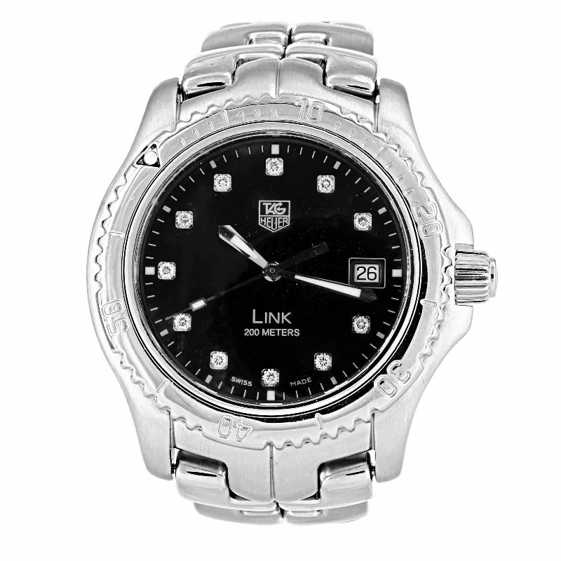 Stainless Steel Mesh Strap Watches for a Sleek LookTag Heuer Men's WT111R.TB9884 Link Stainless Steel Watch