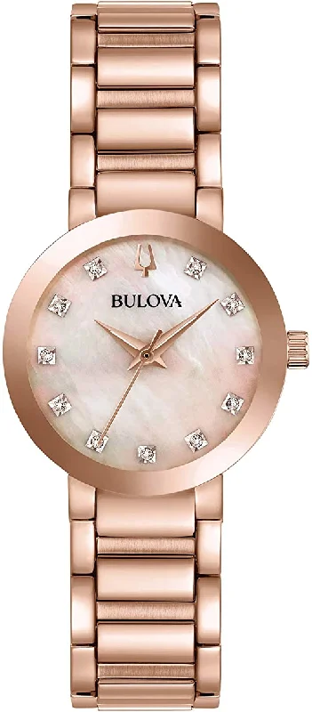 Leather Cuff Watches for a Bohemian LookBULOVA FUTURO 97P132