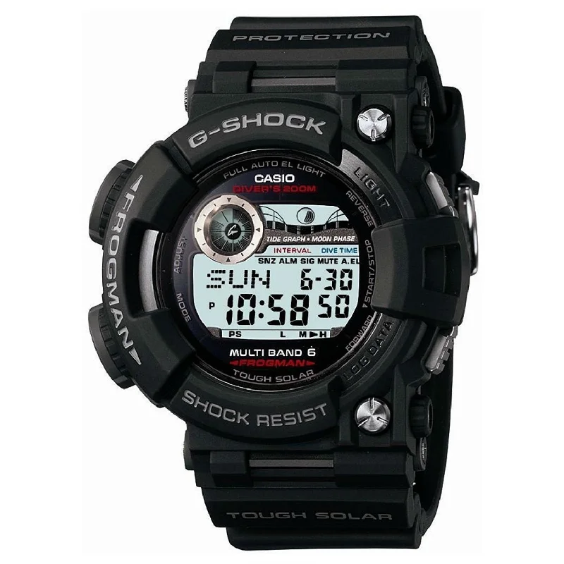 Watches with Backlight for Low-Light ConditionsCasio Men's GWF1000-1JF G-Shock Black Resin Watch