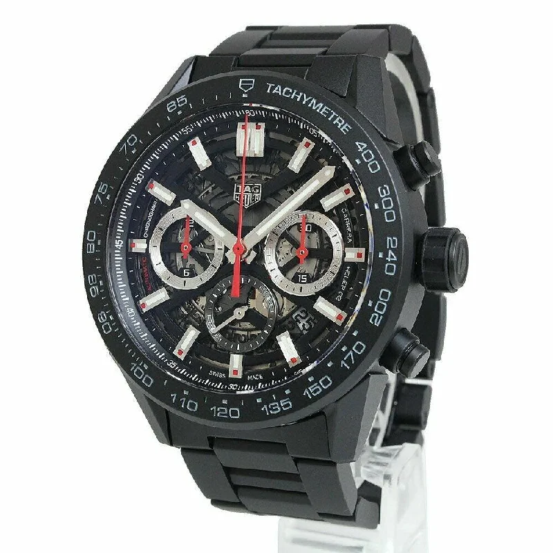 Watches with Backlight for Low-Light ConditionsTag Heuer Men's CBG2A90.BH0653 Carrera Chronograph Black Ceramic Watch