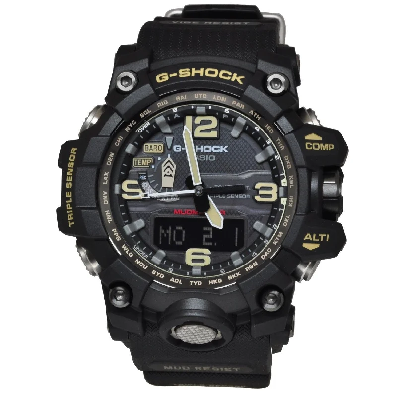 Men’s Watches with Date Display WindowCasio Men's GWG1000-1A G-Shock Chronograph Black Rubber Watch