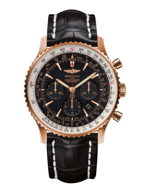 Watches with Matte Finish Cases for a Sophisticated LookBreitling Navitimer 01 18kt Red Gold Crystal Back Limited Edition