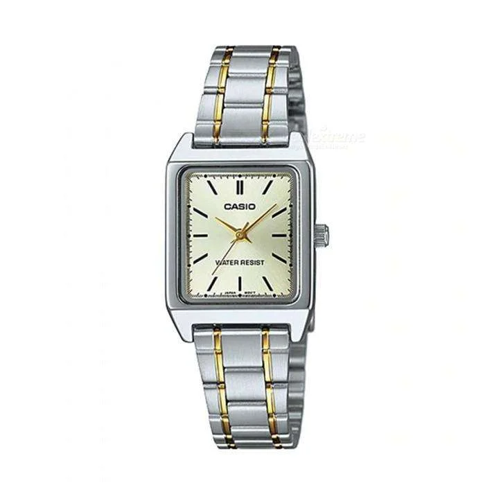 Watches with Sword-Style Hands for a Distinctive LookCasio LTP-V007SG-9E Two Tone Silver Watch for Women