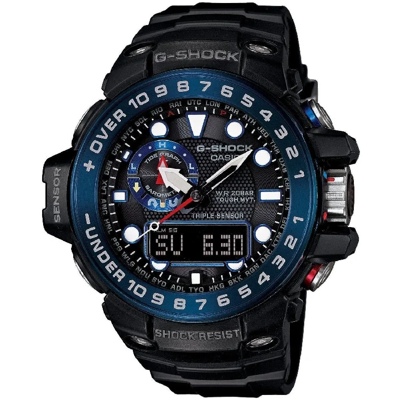 Minimalist Analog Watches for Everyday WearCasio Men's GWN1000B-1BJF G-Shock Black Resin Watch