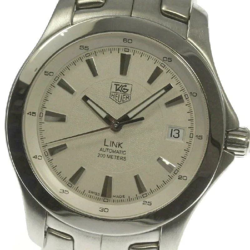 Men’s Watches with Date Display WindowTag Heuer Men's WJF2111.BA0570 Link Stainless Steel Watch