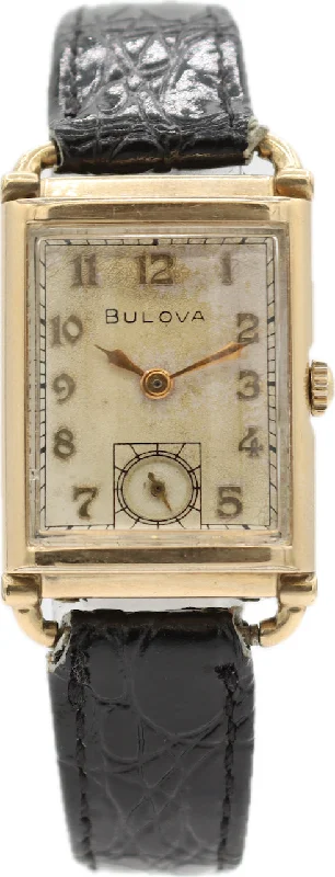 Men’s Watches with Date Display WindowVintage 21mm Bulova Men's Mechanical Wristwatch 7AP USA 10k Gold Filled