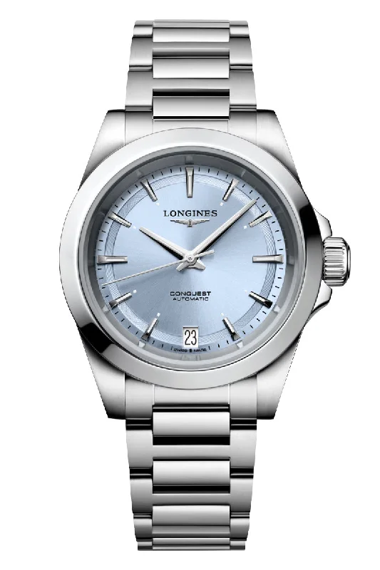 Women’s Watches with Swarovski CrystalsLongines Conquest 34mm Automatic L3.430.4.92.6