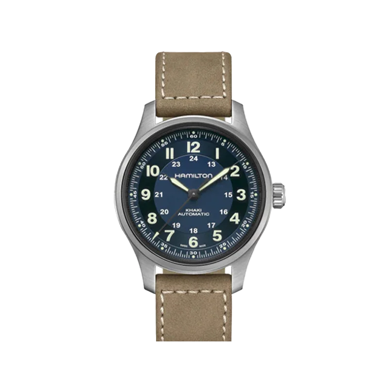 Hybrid Smartwatches with Traditional Watch AestheticsHamilton Khaki Field Titanium Auto