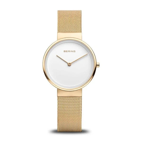 Wooden Cased Watches for a Natural LookBering - Classic 31mm Polished Brushed Gold Watch