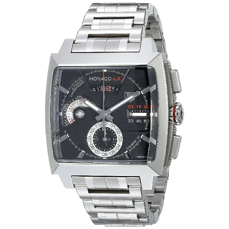 Watches with Silicone Straps for a Soft FeelTag Heuer Men's CAL2110.BA0781 Monaco Chronograph Automatic Stainless Steel Watch