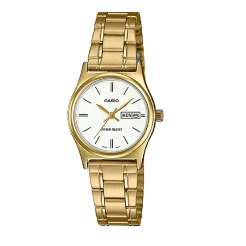 Watches with Two-Tone Cases for a Stylish AppearanceCasio LTP-V006G-7B Gold Stainless Steel Watch for Women