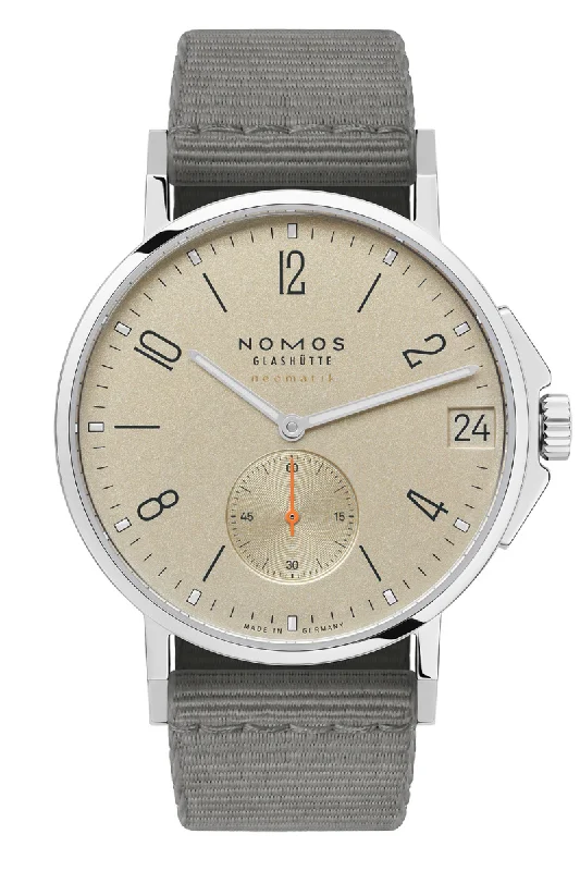 Designer Brand Watches with Unique Dial PatternsNomos Glashütte Ahoi Neomatik 38 Date Sand 527