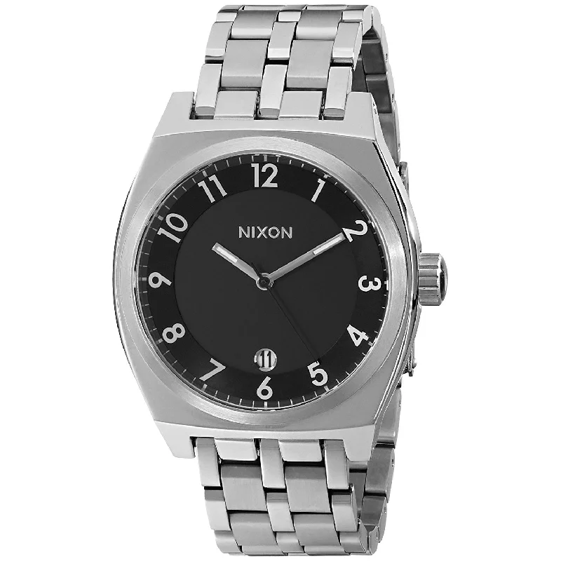 Square Dial Watches with Modern DesignNixon Monopoly Quartz Black Dial Unisex Watch A325-000