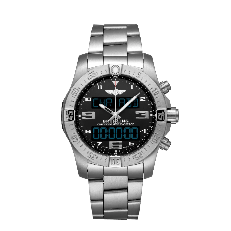 Watches with Baton-Style Hands for a Classic LookBreitling Exospace B55 Titanium - Volcano Black