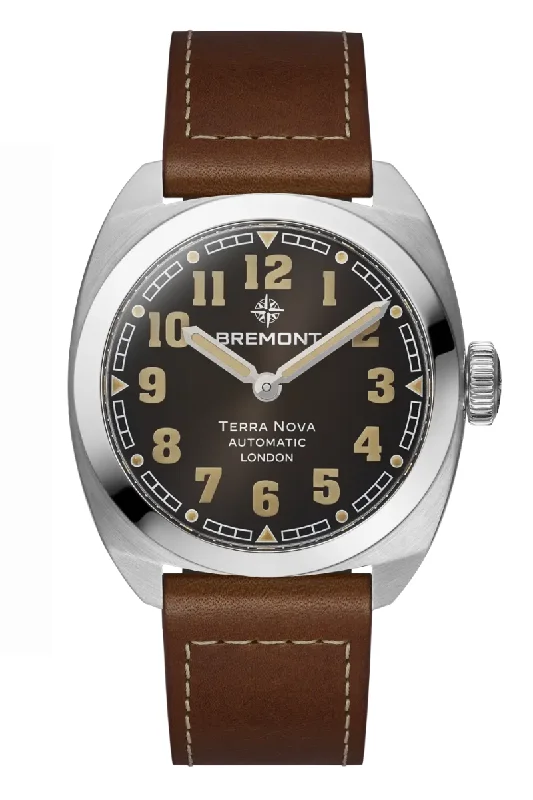 Men’s Watches with Date Display WindowBremont Terra Nova 38mm TN38-ND-SS-BK-L-S